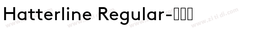 Hatterline Regular字体转换